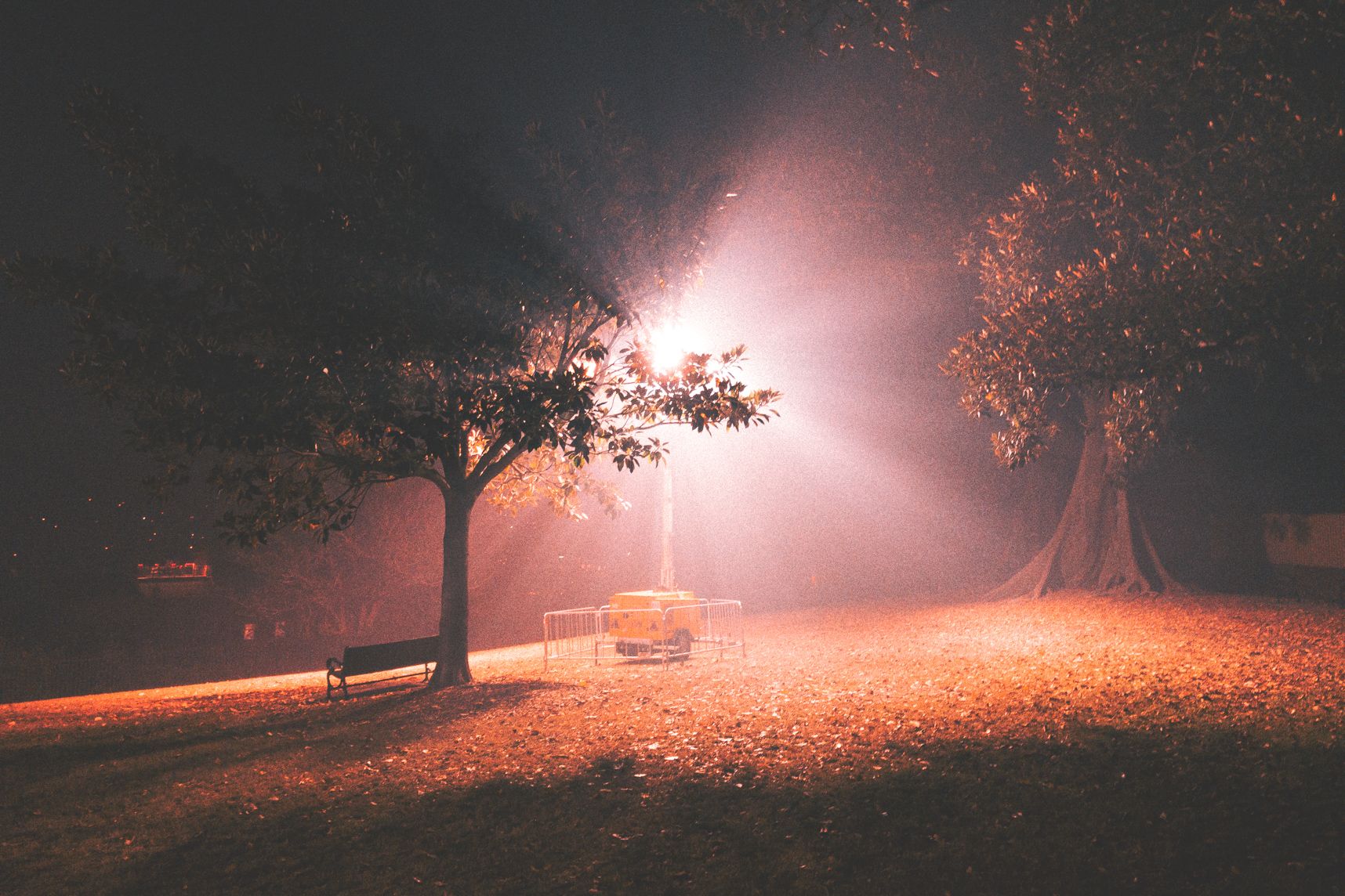 Après le feu d'artifice du nouvel an de Sydney, les projecteurs sont enfumés